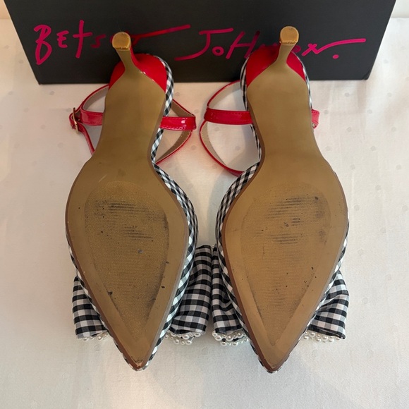 Betsey Johnson • “Emely” Gingham Multi Heeled Sandals - Picture 8 of 12